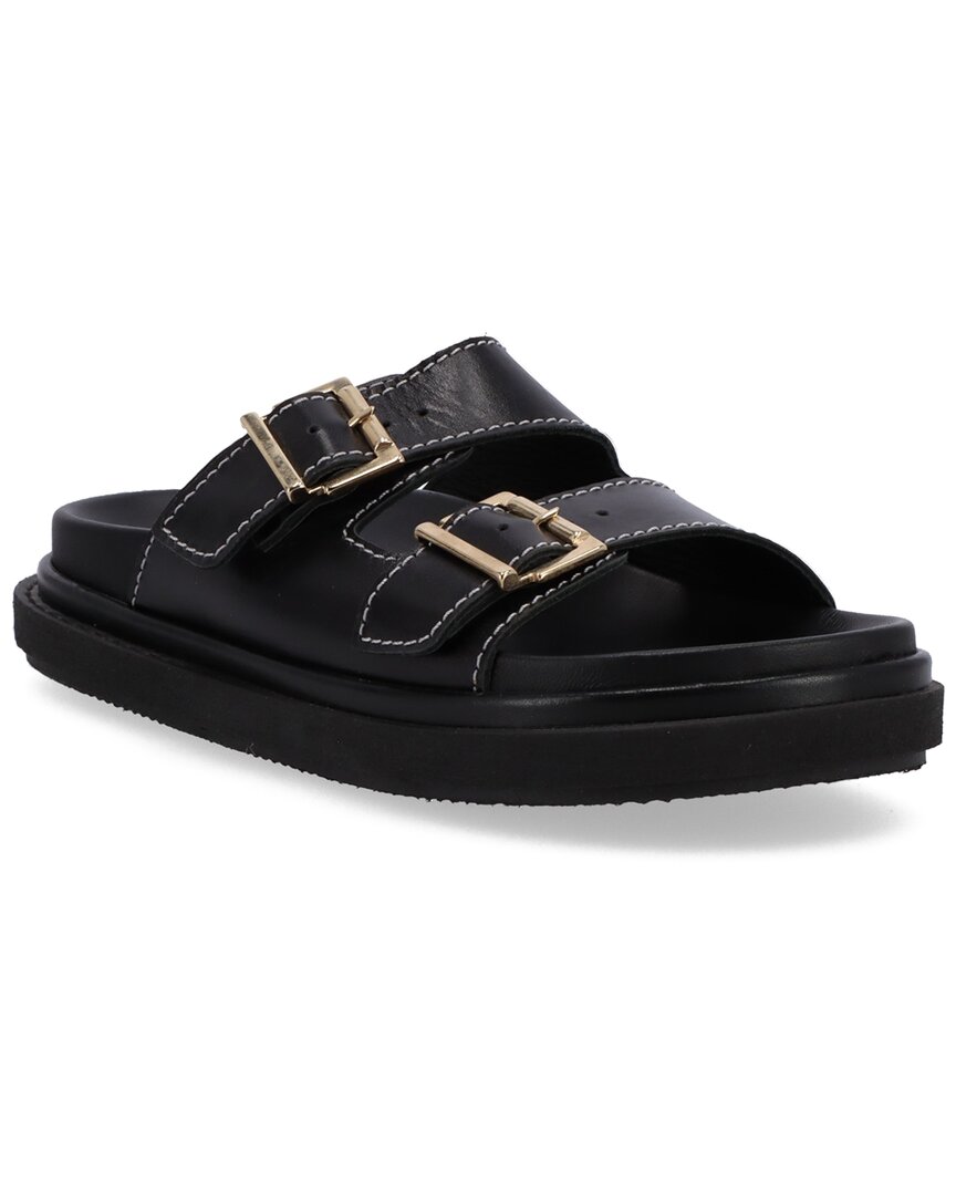 Alohas Buckle Strap Leather Sandal