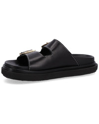 Alohas Buckle Strap Leather Sandal