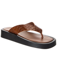 Alohas Overcast Leather Sandal Brown