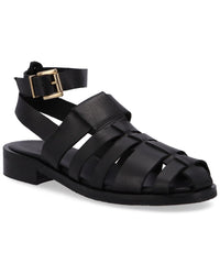 Alohas Perry Leather Sandal Black