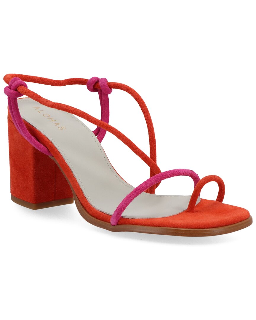 Alohas Grace Leather Sandal Pink