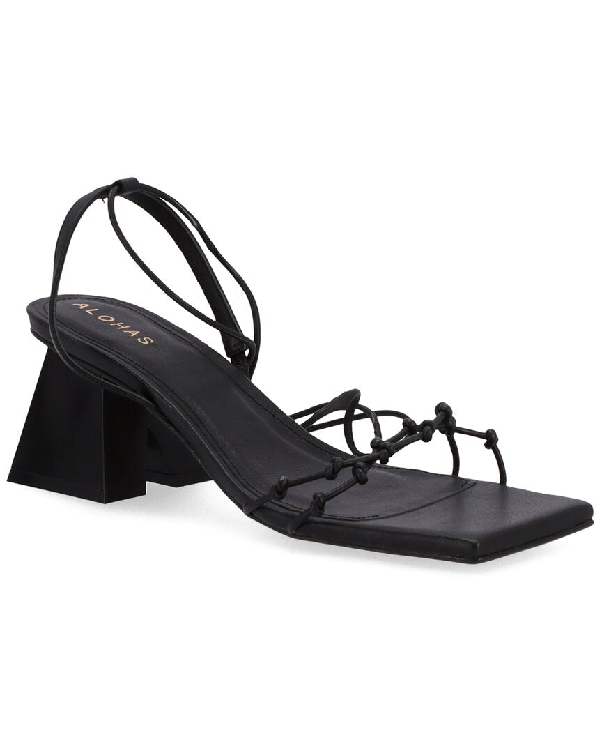Alohas Juniper Leather Sandal Black