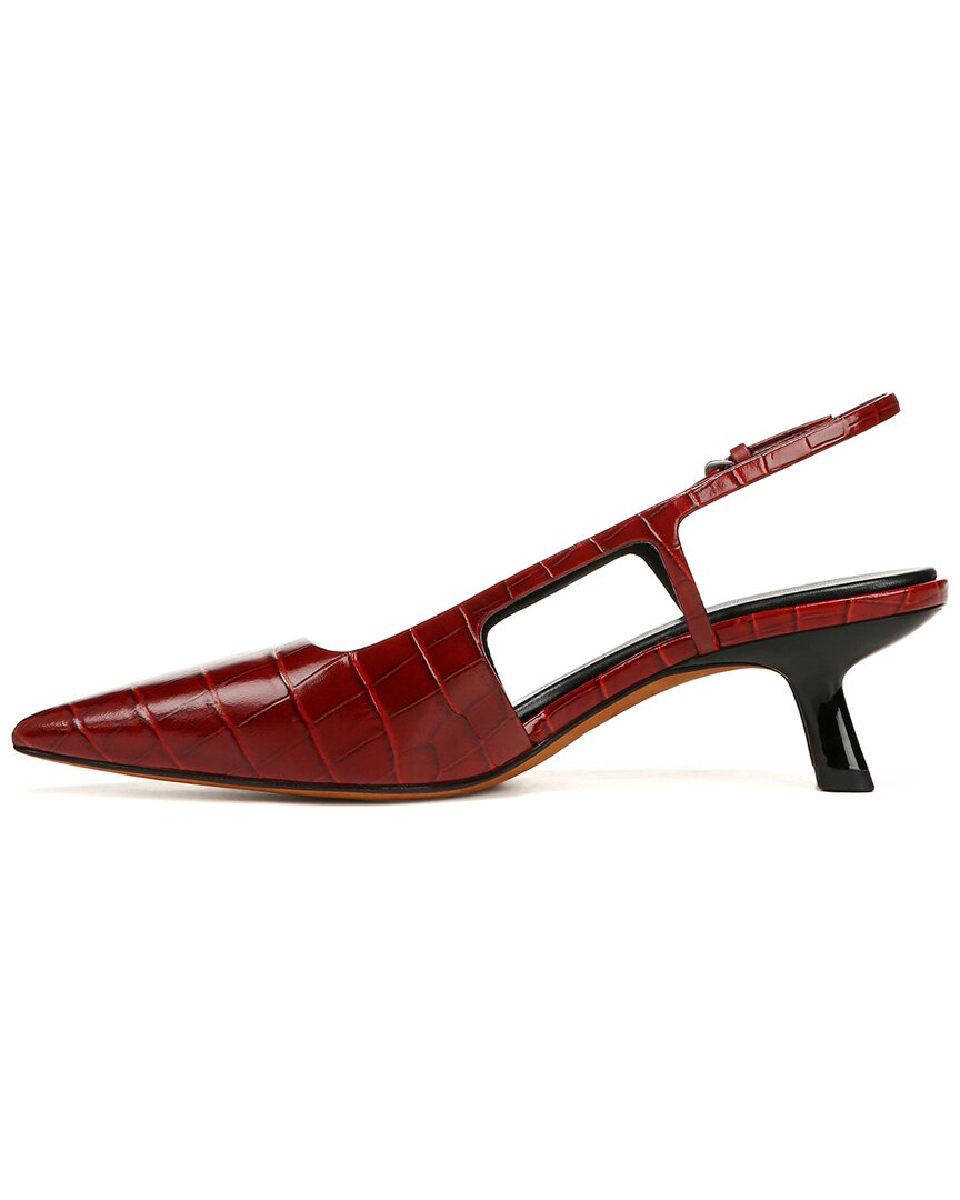 Vince Bianca Leather Slingback Pump