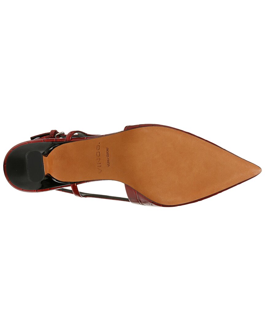 Vince Bianca Leather Slingback Pump