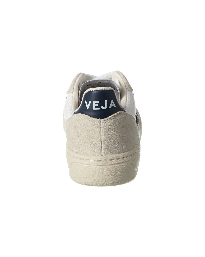Veja V-10 Suede-Trim Sneaker