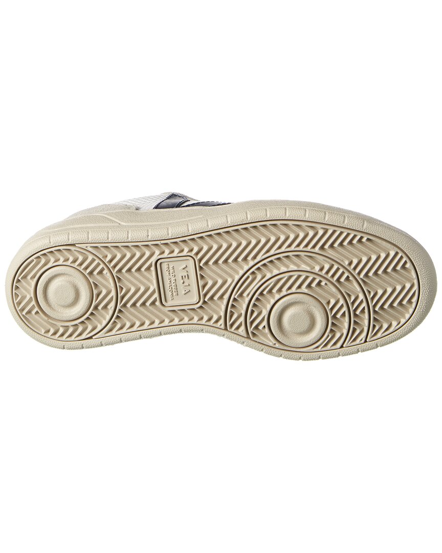 Veja V-10 Suede-Trim Sneaker