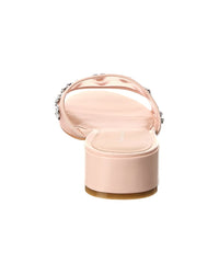 Stuart Weitzman Tammy Xtal Block Mesh & Leather Sandal