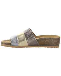 Bos. & Co. Libby Metallic Leather Sandal
