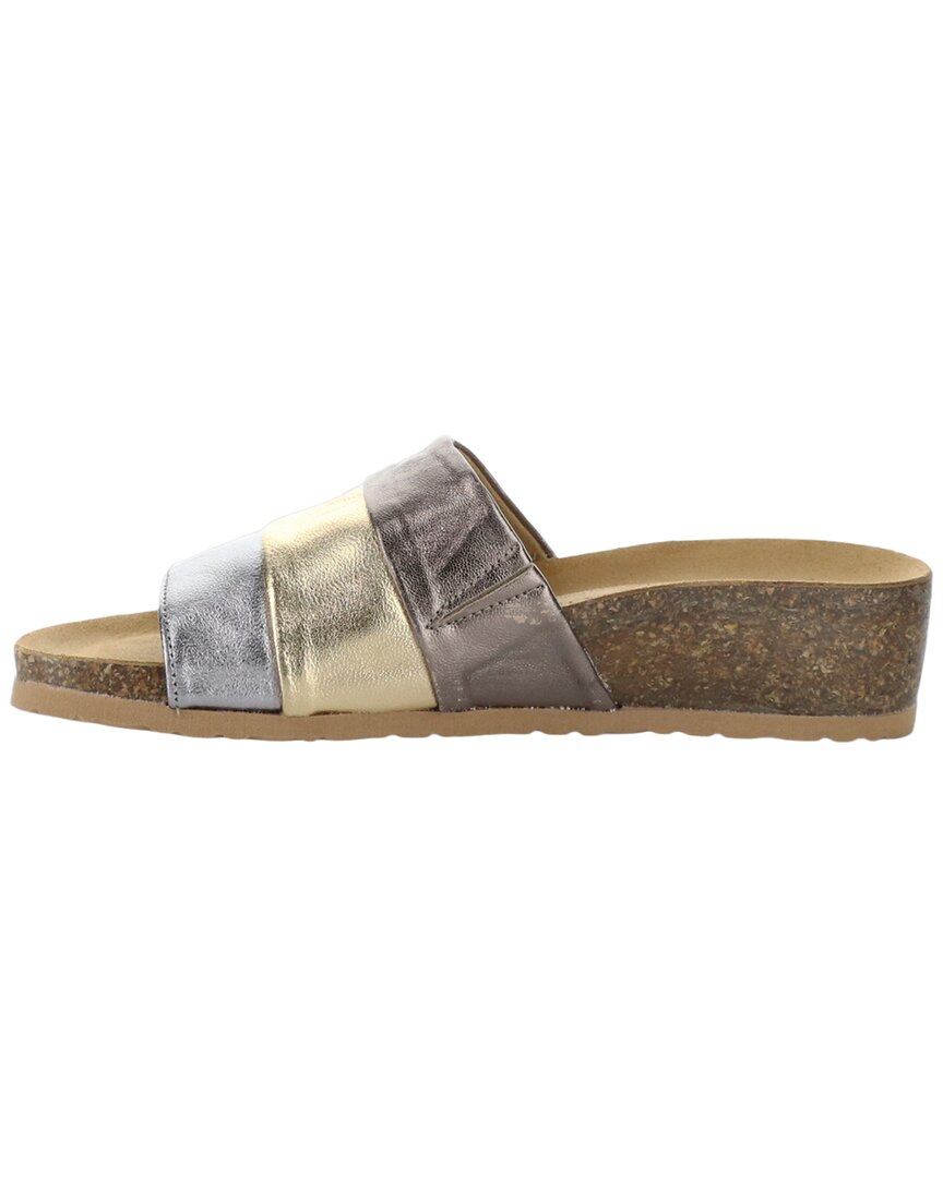 Bos. & Co. Libby Metallic Leather Sandal