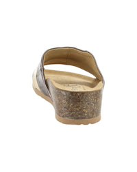 Bos. & Co. Libby Metallic Leather Sandal