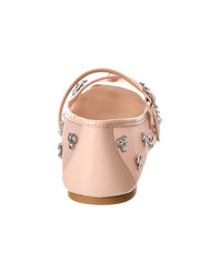 Stuart Weitzman Tammy Mesh & Leather Mary Jane Ballet Flat