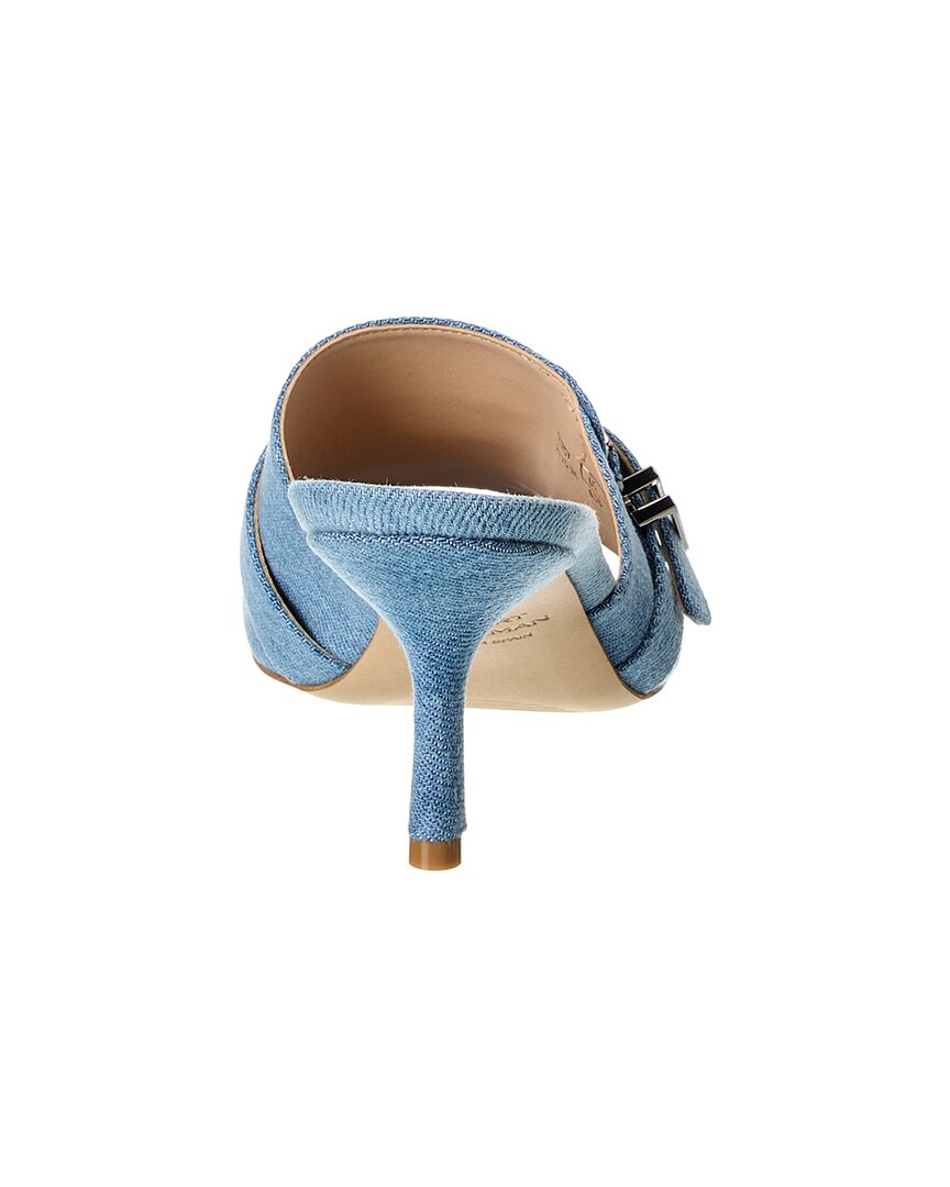 Stuart Weitzman Maverick Slide 75 Denim Sandal