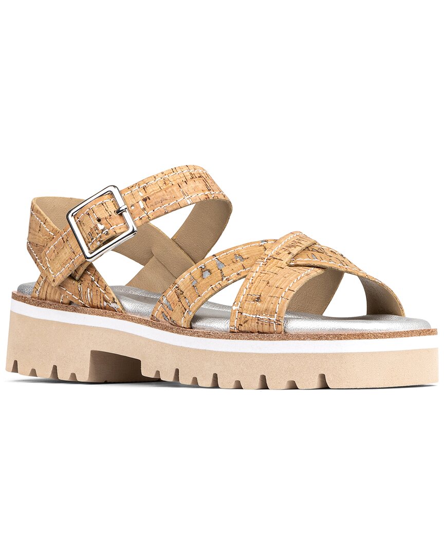 Donald Pliner Pyper Leather Sandal Brown Multi