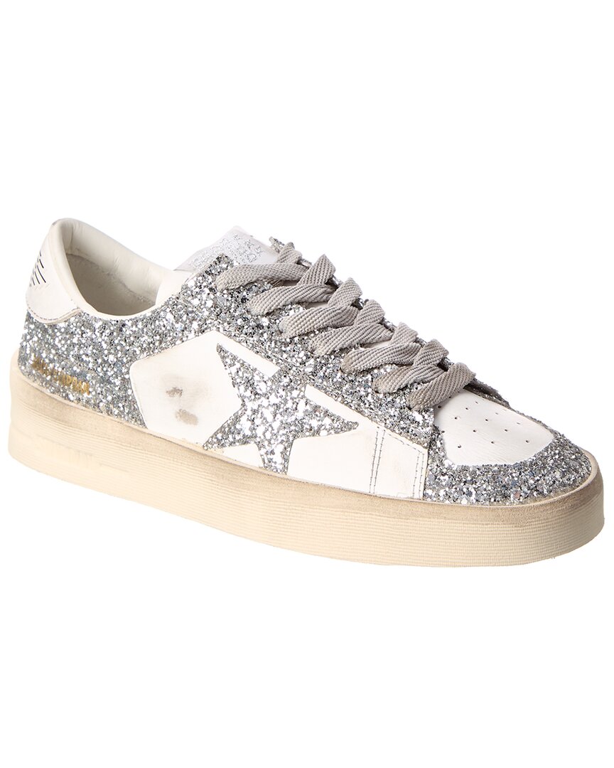 Golden Goose Stardan Glitter & Leather Sneaker