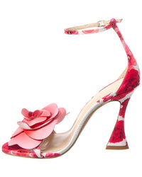 Alexandre Birman Dahlia Satin & Leather Sandal