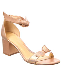 Alexandre Birman Clarita Block 60 Leather Sandal Gold
