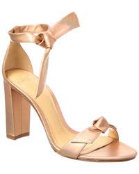 Alexandre Birman Clarita Block 90 Leather Sandal Gold