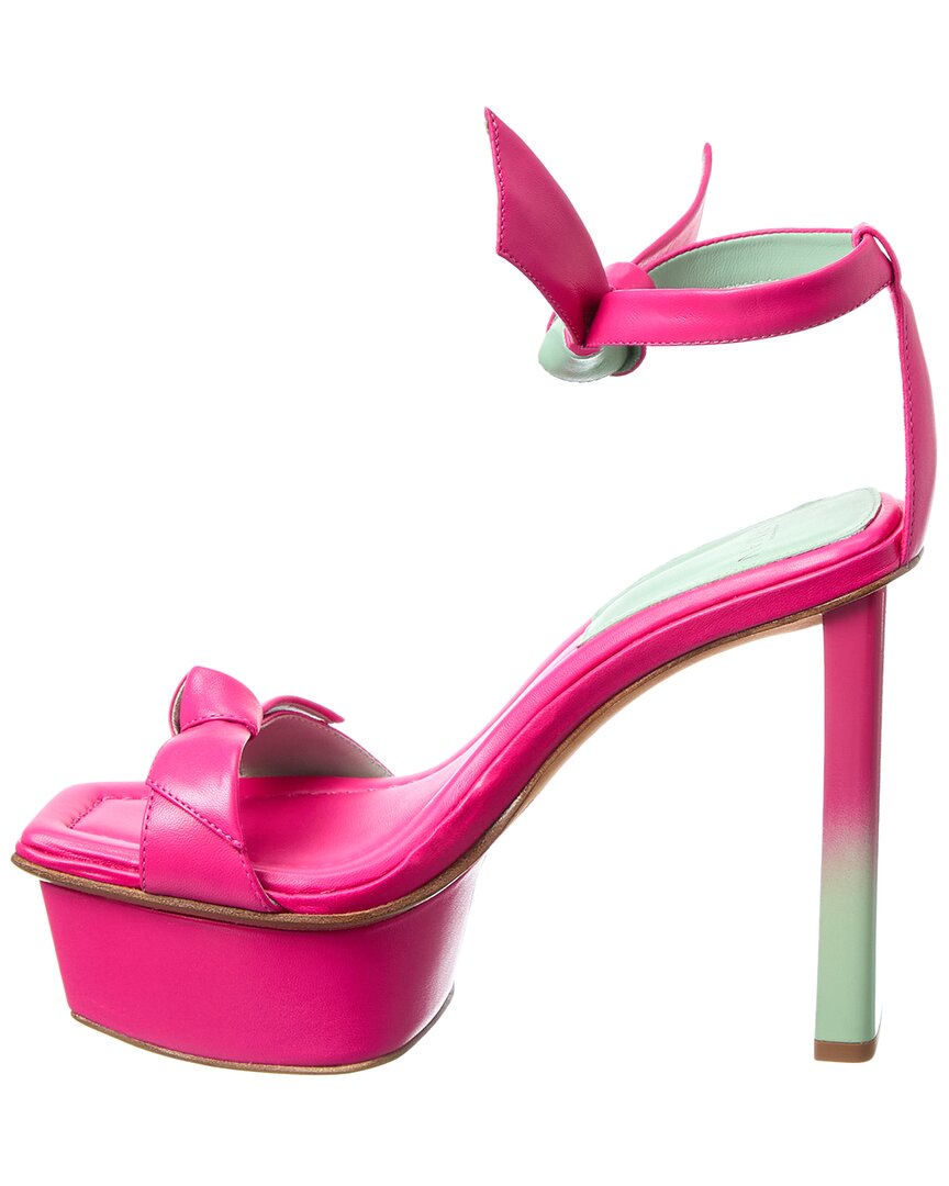 Alexandre Birman Clarita Pillar Leather Platform Sandal