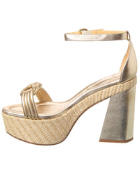Alexandre Birman Vicky X Strap 120 Leather Platform Sandal