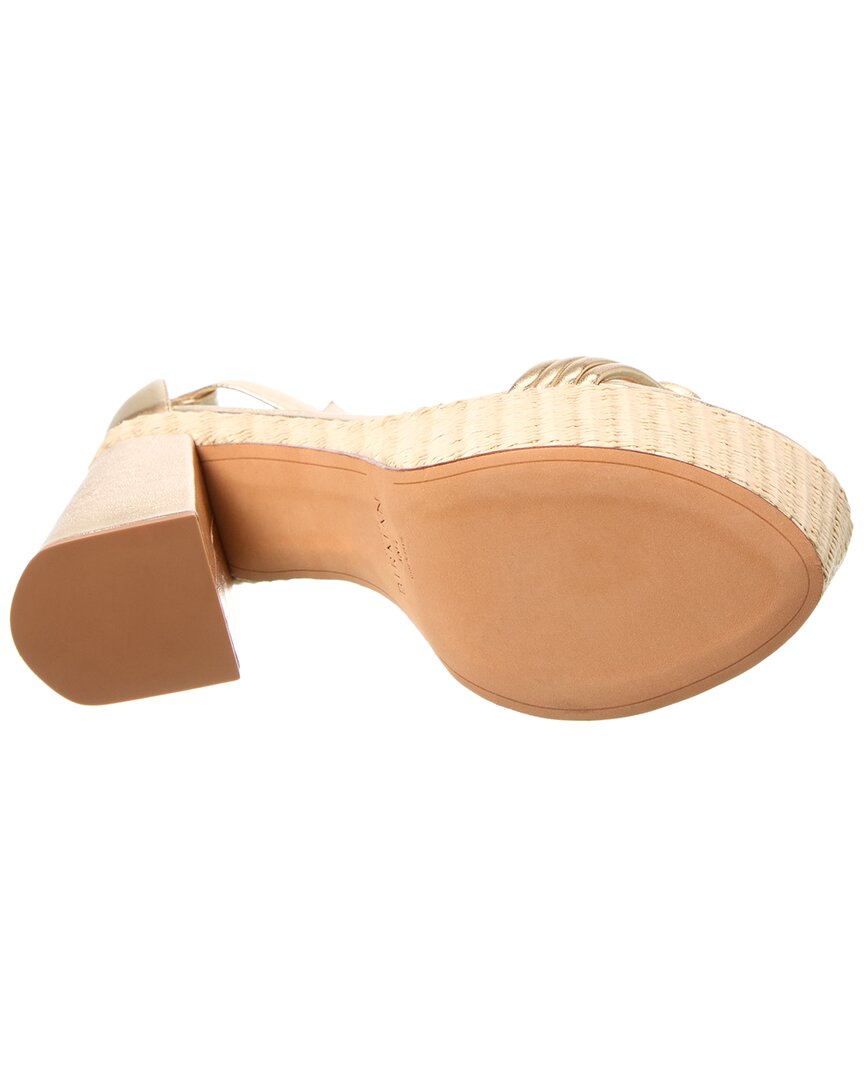 Alexandre Birman Vicky X Strap 120 Leather Platform Sandal