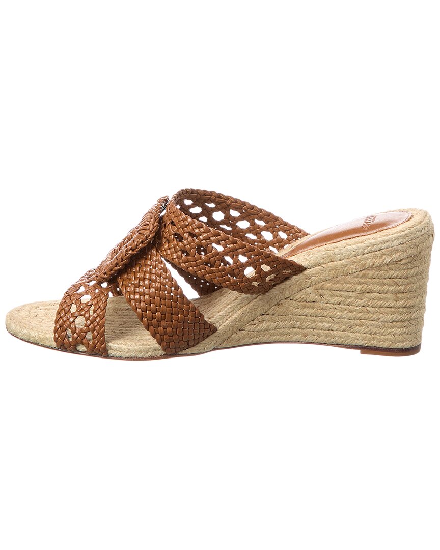 Alexandre Birman Lana Leather Demi Wedge Sandal