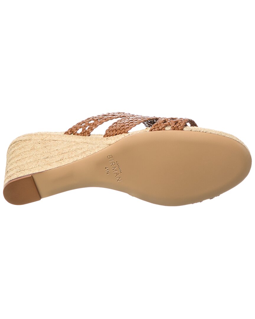 Alexandre Birman Lana Leather Demi Wedge Sandal