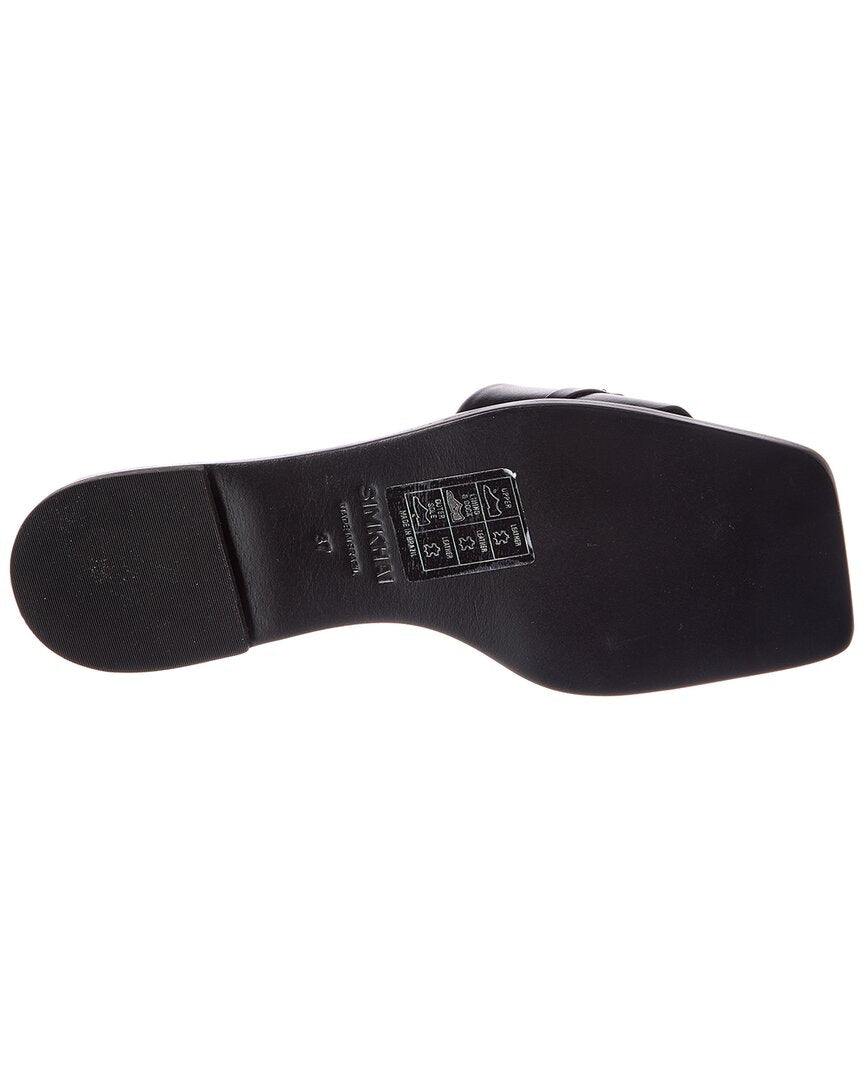 SIMKHAI Simkhai Arlo Chain Leather Slide