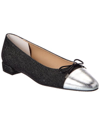 Stuart Weitzman Stuart Weitzman Sleek Bow Denim Flat