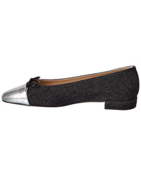 Stuart Weitzman Stuart Weitzman Sleek Bow Denim Flat