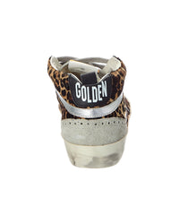 Golden Goose Golden Goose Mid Star Classic Leopard Horsy Leather & Suede Sneaker