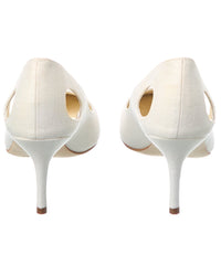 Manolo Blahnik Toplaca 70 Linen Pump (Authentic Pre-Loved)