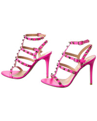 Valentino Rockstud Caged 100 Leather Sandal (Authentic Pre-Loved)