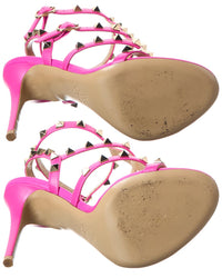 Valentino Rockstud Caged 100 Leather Sandal (Authentic Pre-Loved)