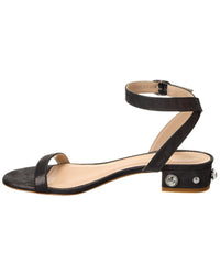 Stuart Weitzman Dancer Allshine 25 Suede Block Sandal