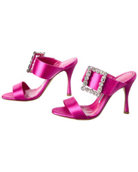 Manolo Blahnik Verda 105 Satin Sandal (Authentic Pre-Loved)