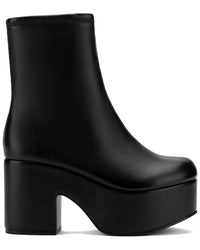 Larroude Miso Leather Platform Boot 7.5 Black