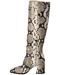 Stuart Weitzman Nola Snake-Embossed Leather Knee-High Boot