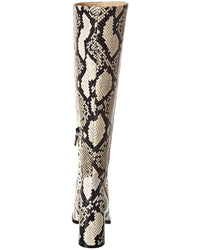 Stuart Weitzman Nola Snake-Embossed Leather Knee-High Boot