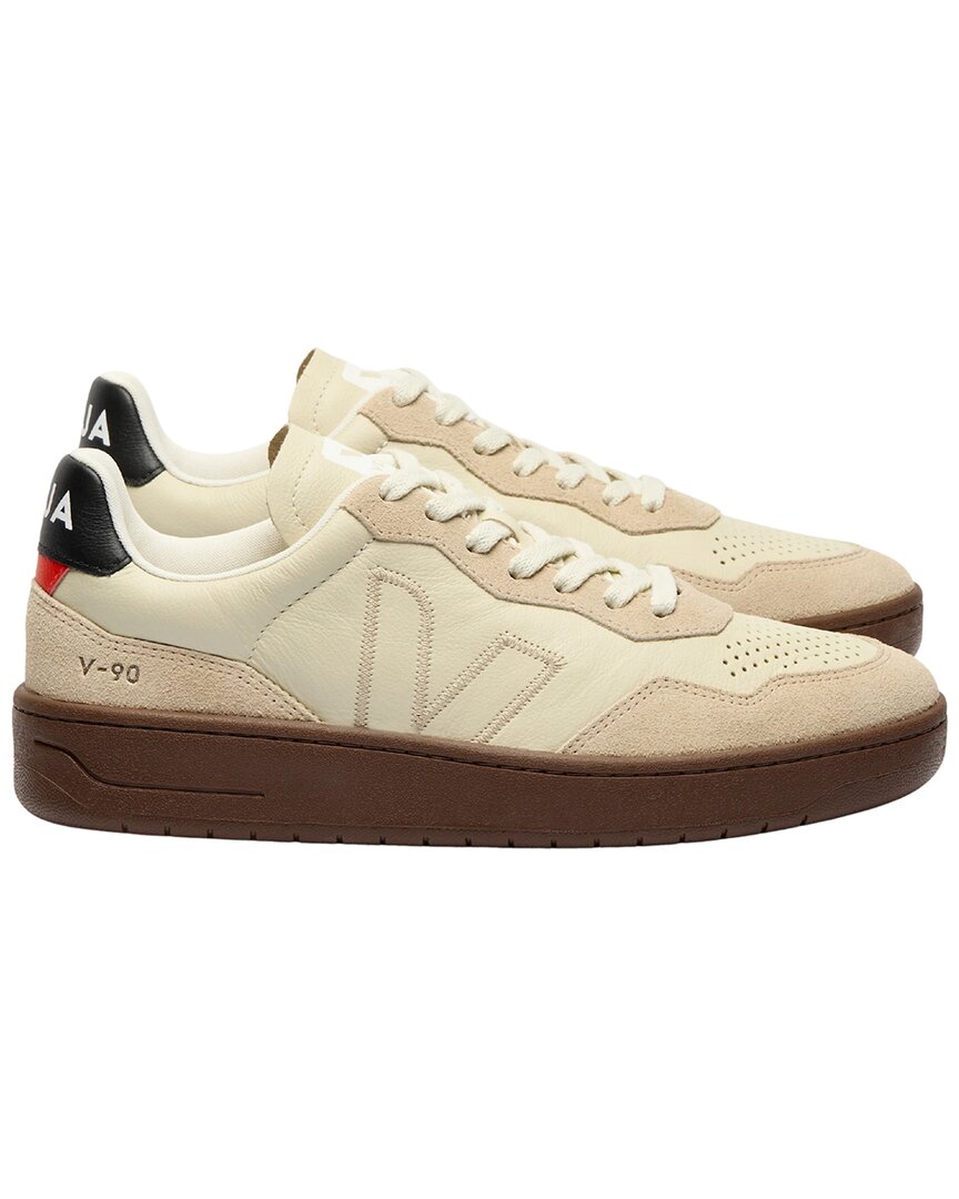 Veja V-90 Leather & Suede Sneaker