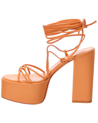 Paris Texas Malena Leather Platform Sandal