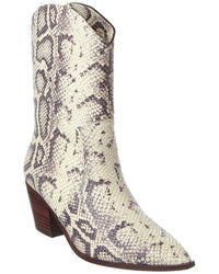 L'agence Claude Western Croc Snake Boot