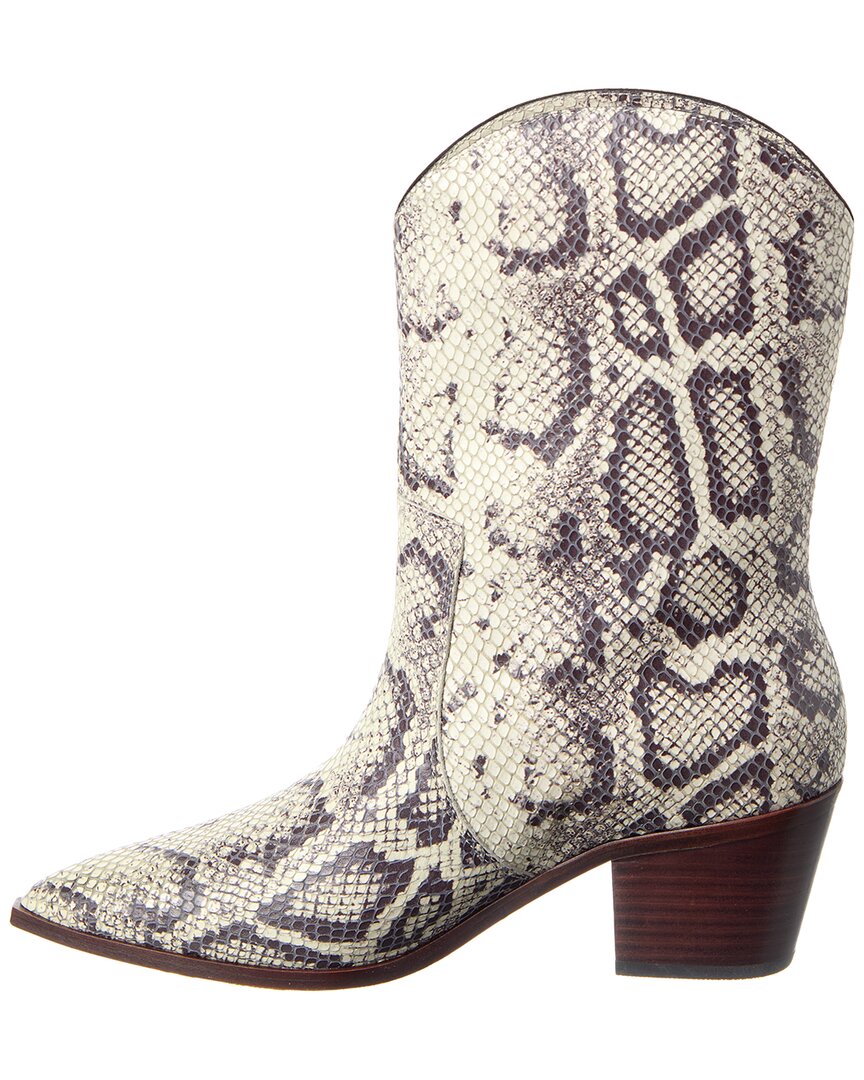 L'agence Claude Western Croc Snake Boot