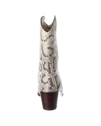 L'agence Claude Western Croc Snake Boot