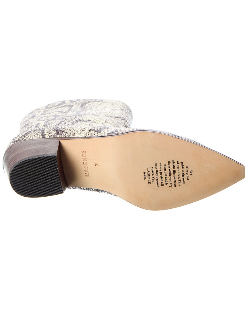 L'agence Claude Western Croc Snake Boot