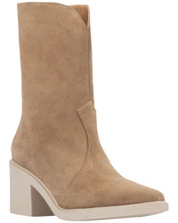 Aquatalia Celesta Weatherproof Suede Boot Champagne