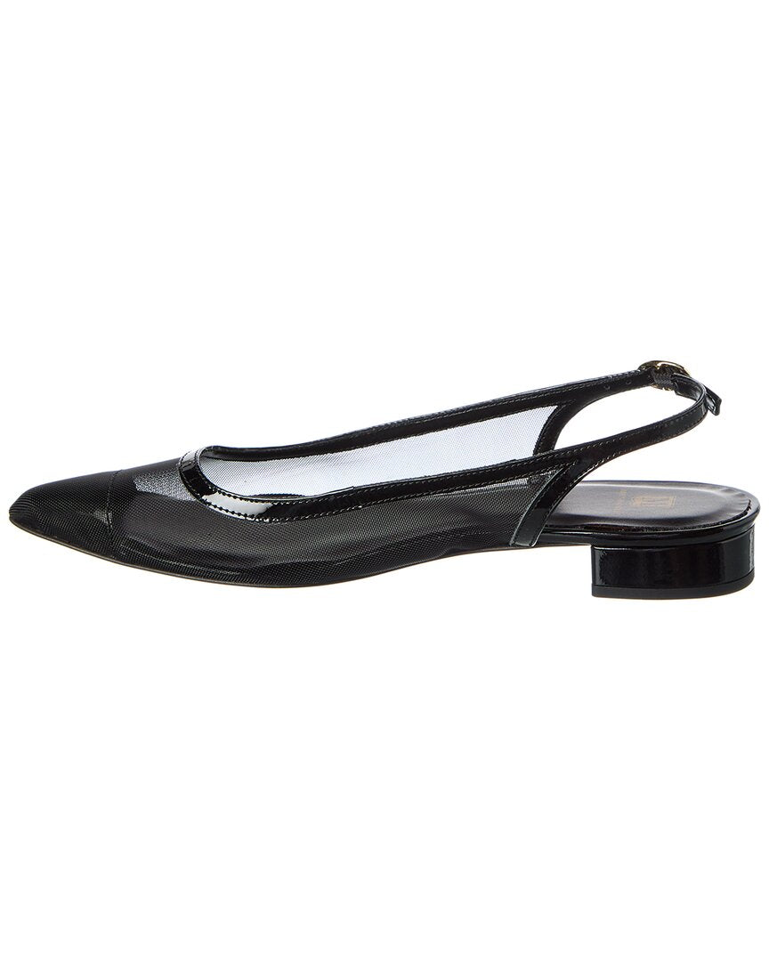 M By Bruno Magli Polina Mesh & Leather Slingback Pump