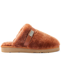 Australia Luxe Collective Grace Chestnut Suede Slipper