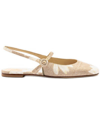 Larroude Larroude Georgina Raffia Flat