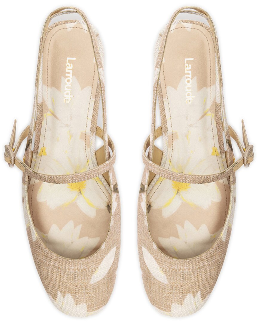 Larroude Larroude Georgina Raffia Flat