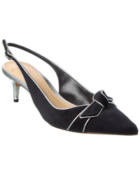 Alexandre Birman Angelita Suede & Leather Slingback Pump